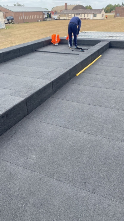 GRP Roof installed to a commecial property by Banbury Roofing and Paving