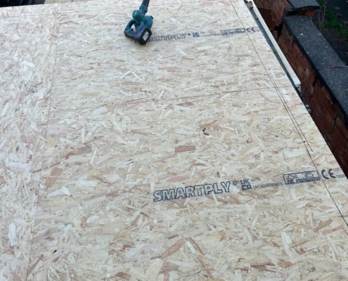 base layer for flat roof installation in Bicester