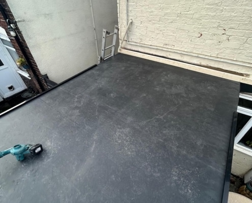 finished flat roof with torch on rubber in Bicester